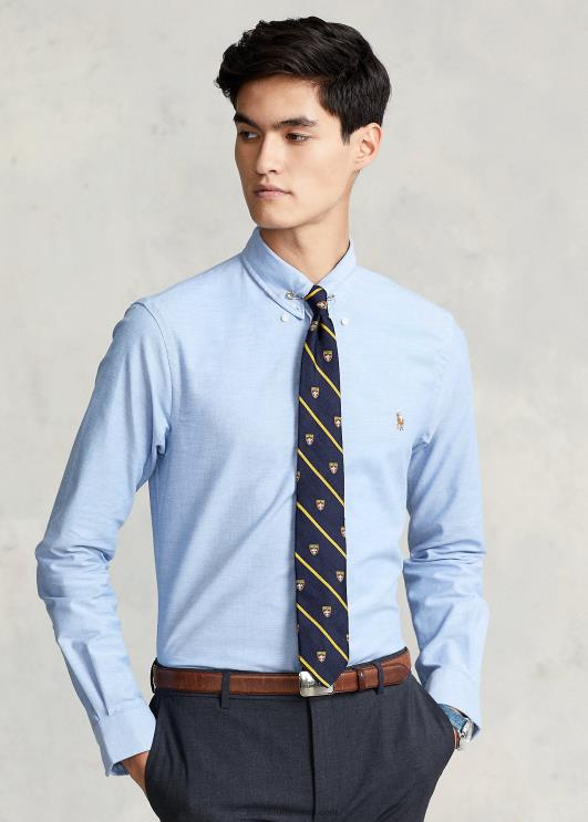 Ralph Lauren mehed slim fit stretch oxfordi särk PR0V606 sinine