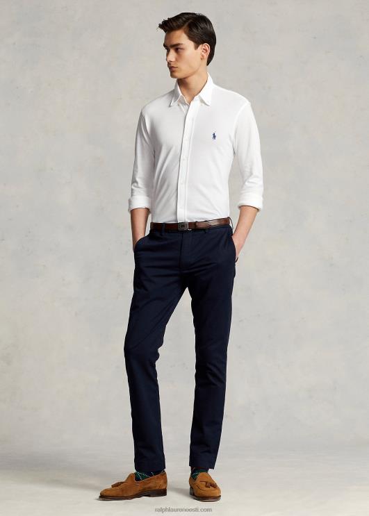 Ralph Lauren mehed suleline võrksärk PR0V411 valge