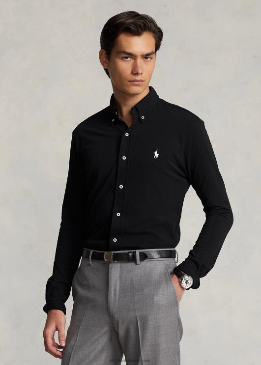 Ralph Lauren mehed suleline võrksärk PR0V414 must