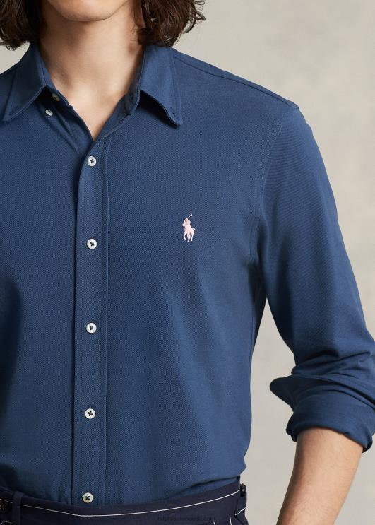 Ralph Lauren mehed suleline võrksärk PR0V415 vana kuninglik