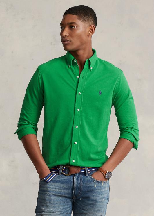 Ralph Lauren mehed suleline võrksärk PR0V417 optika roheline