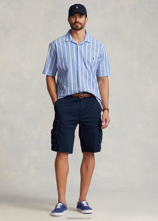 Ralph Lauren mehed triibuline seersickeri särk PR0V1476 sinine/valge