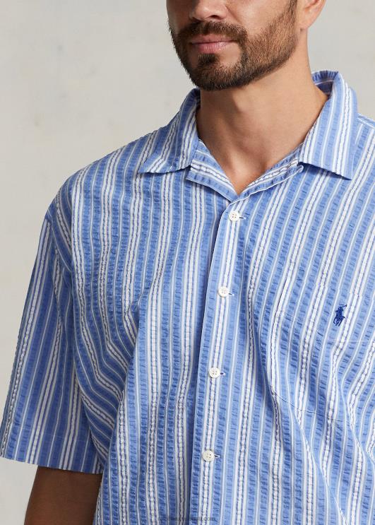 Ralph Lauren mehed triibuline seersickeri särk PR0V1476 sinine/valge