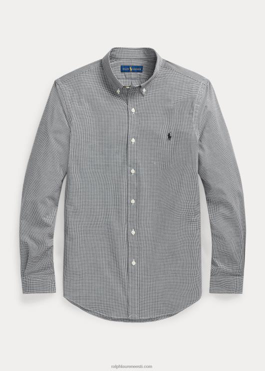 Ralph Lauren mehed veniv popliinsärk PR0V1505 must/valge kontroll