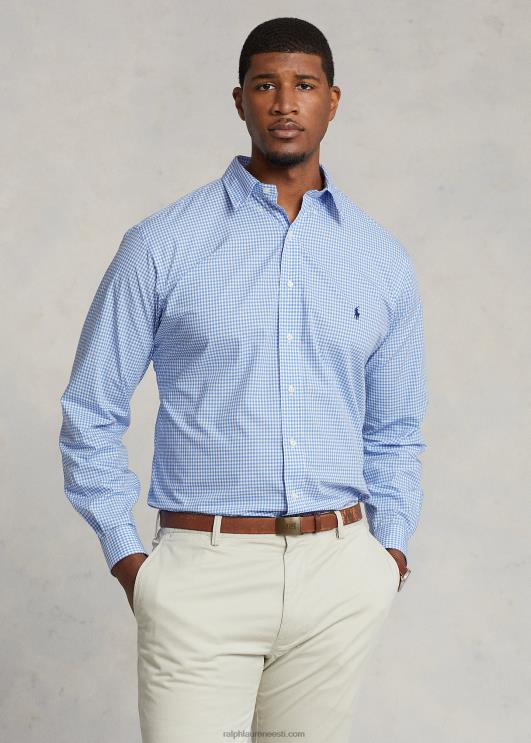 Ralph Lauren mehed veniv popliinsärk PR0V1506 sinine/valge kontroll