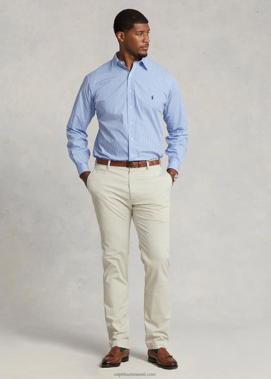 Ralph Lauren mehed veniv popliinsärk PR0V1506 sinine/valge kontroll