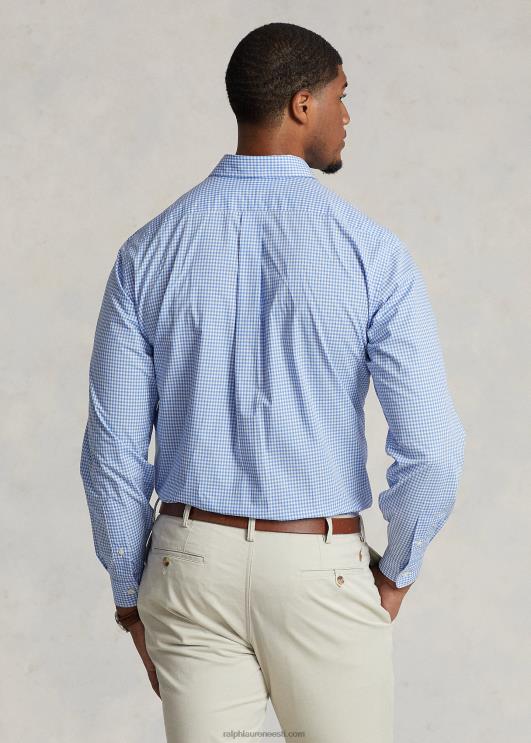 Ralph Lauren mehed veniv popliinsärk PR0V1506 sinine/valge kontroll