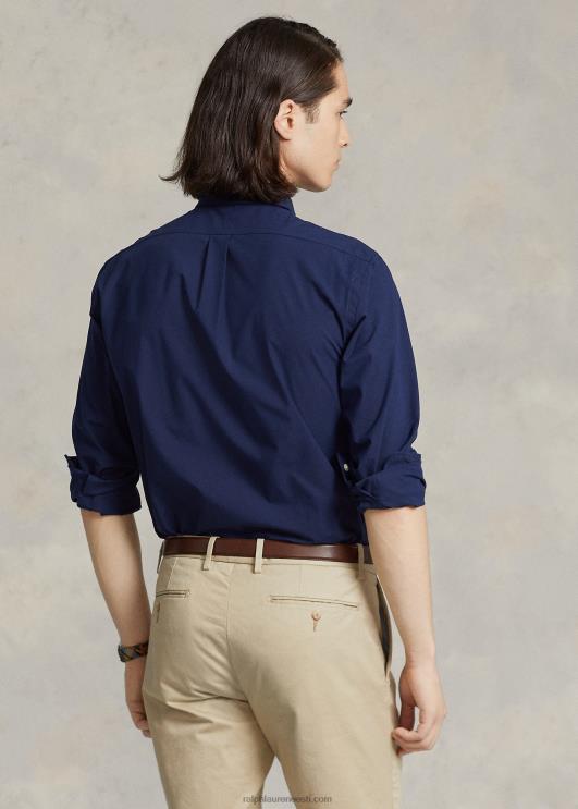 Ralph Lauren mehed veniv poplinsärk – sobib hästi PR0V366 Newporti merevägi