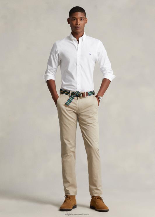 Ralph Lauren mehed veniv poplinsärk – sobib hästi PR0V368 valge