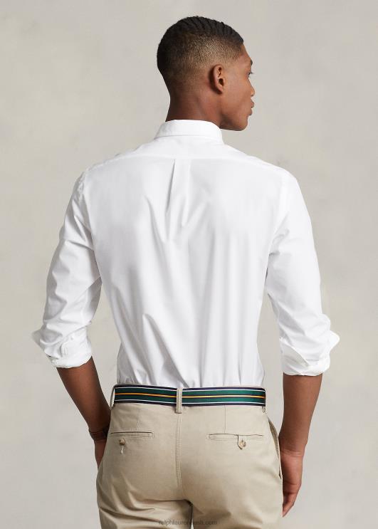 Ralph Lauren mehed veniv poplinsärk – sobib hästi PR0V368 valge