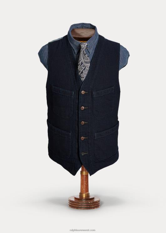 Ralph Lauren mehed indigo kalasaba vest PR0V1752 sügav merevägi