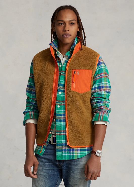 Ralph Lauren mehed liimitud karva fliisvest PR0V1254 sandsurf