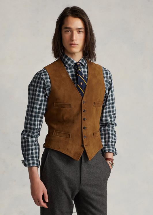 Ralph Lauren mehed seemisnahast vest PR0V1262 uus kahvatu rusikas