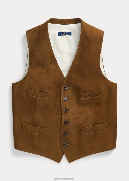 Ralph Lauren mehed seemisnahast vest PR0V1262 uus kahvatu rusikas