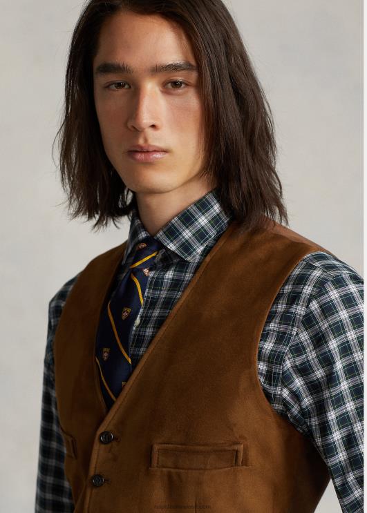 Ralph Lauren mehed seemisnahast vest PR0V1262 uus kahvatu rusikas