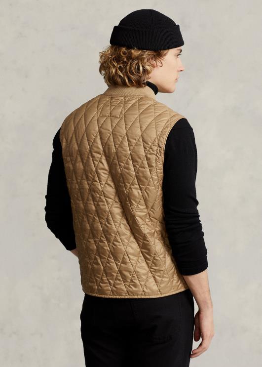 Ralph Lauren mehed vetthülgav tepitud vest PR0V1199 kõrbe khaki