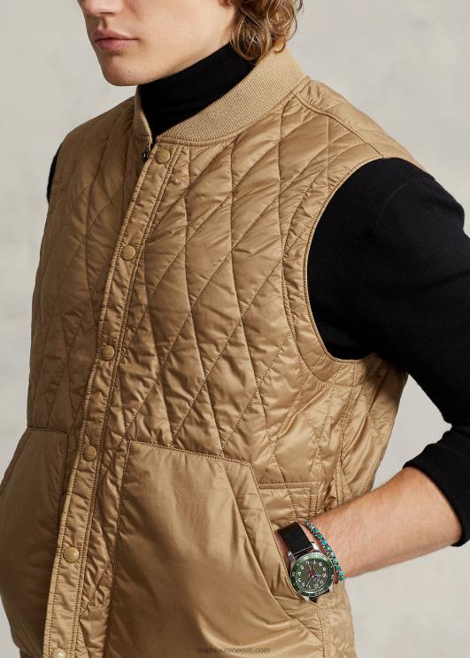 Ralph Lauren mehed vetthülgav tepitud vest PR0V1199 kõrbe khaki