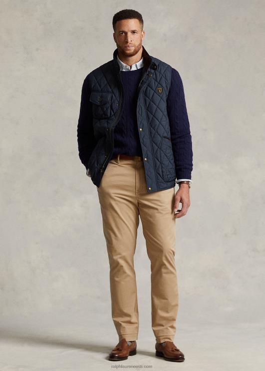 Ralph Lauren mehed vetthülgav tepitud vest PR0V1926 kolledži merevägi