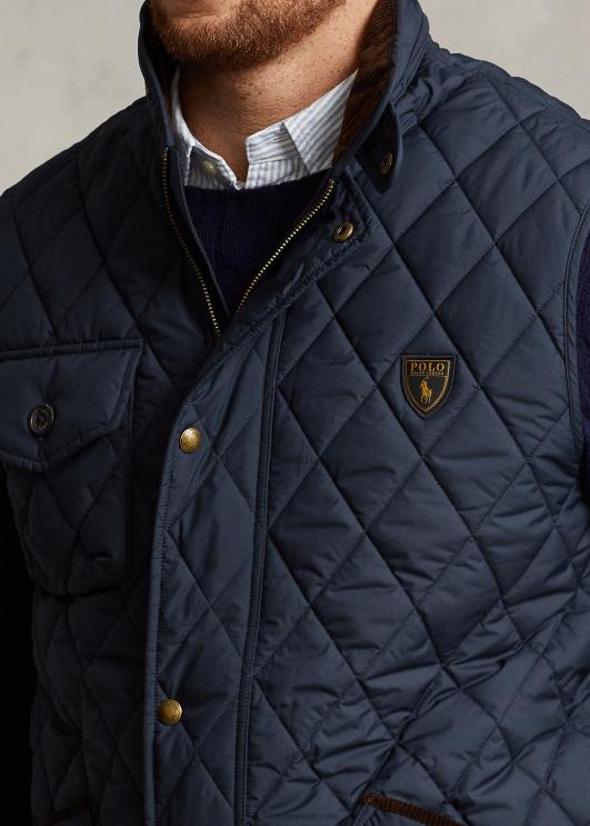 Ralph Lauren mehed vetthülgav tepitud vest PR0V1926 kolledži merevägi