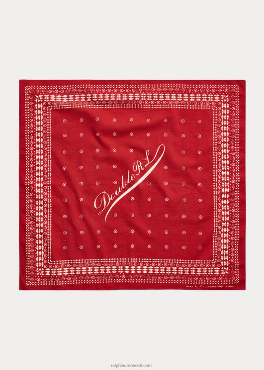 Ralph Lauren mehed logo puuvillane bandanna PR0V5487 kalkunipunane/koor