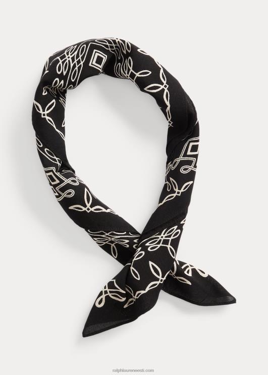 Ralph Lauren mehed logo puuvillane bandanna PR0V8860 must/kreem