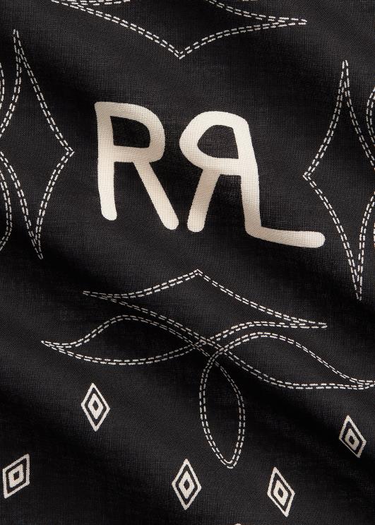 Ralph Lauren mehed logo puuvillane bandanna PR0V8860 must/kreem