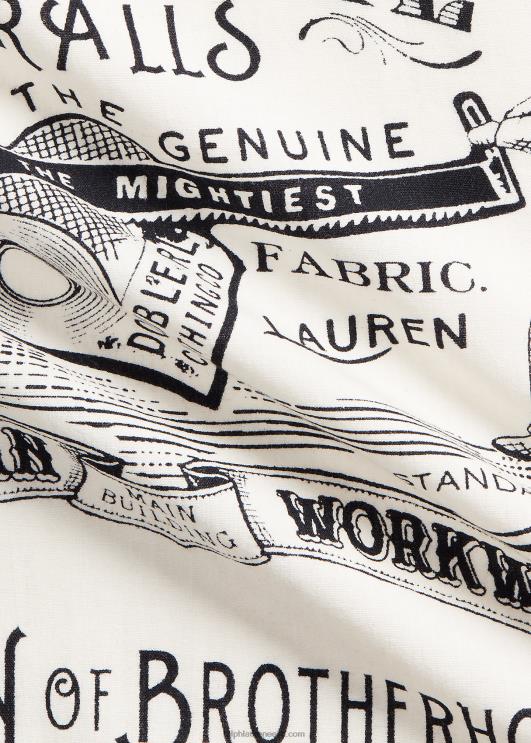 Ralph Lauren mehed puuvillane graafiline bandanna PR0V5484 valge must