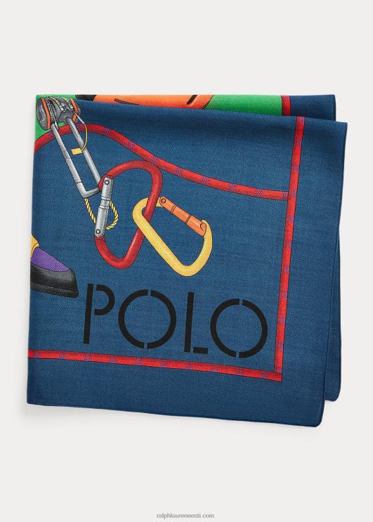 Ralph Lauren mehed villa-siidist graafiline bandanna PR0V2527 roheline/mereväe multi