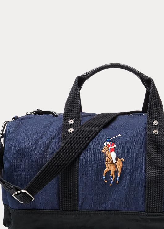 Ralph Lauren mehed lõuendist suur poni kott PR0V2753 tumesinine/must