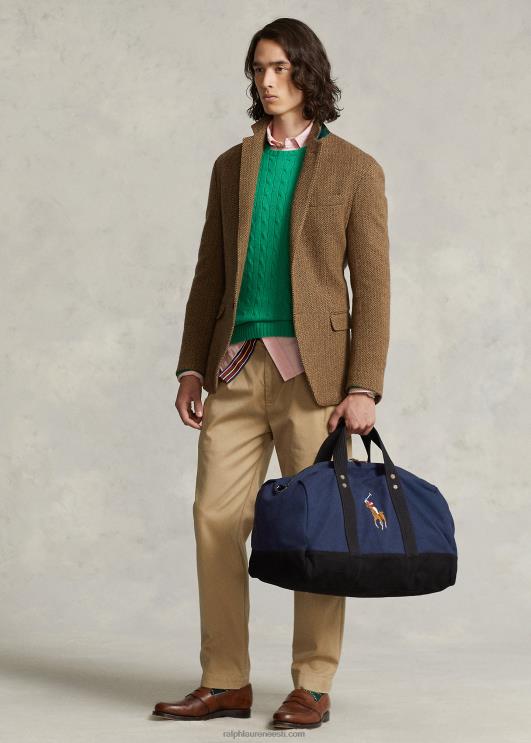 Ralph Lauren mehed lõuendist suur poni kott PR0V2753 tumesinine/must