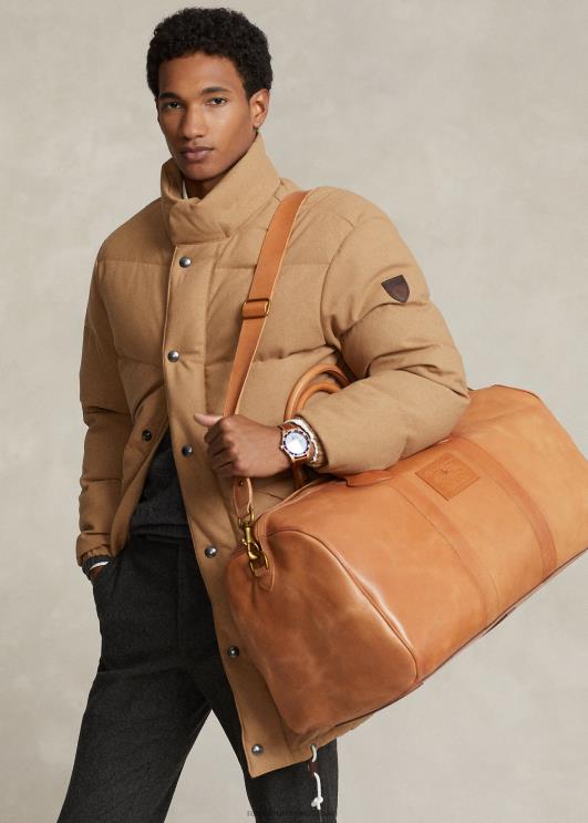 Ralph Lauren mehed pärandnahast duffeel PR0V2381 tan