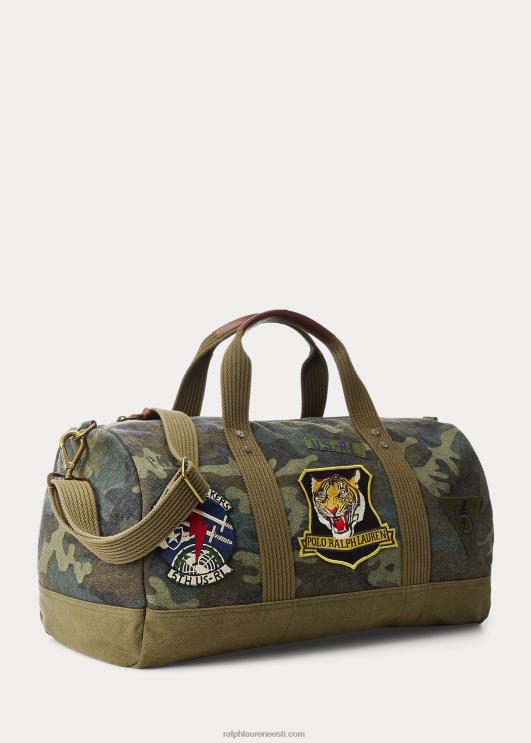 Ralph Lauren mehed tiigriplaastriga lõuendist duffel PR0V8766 camo