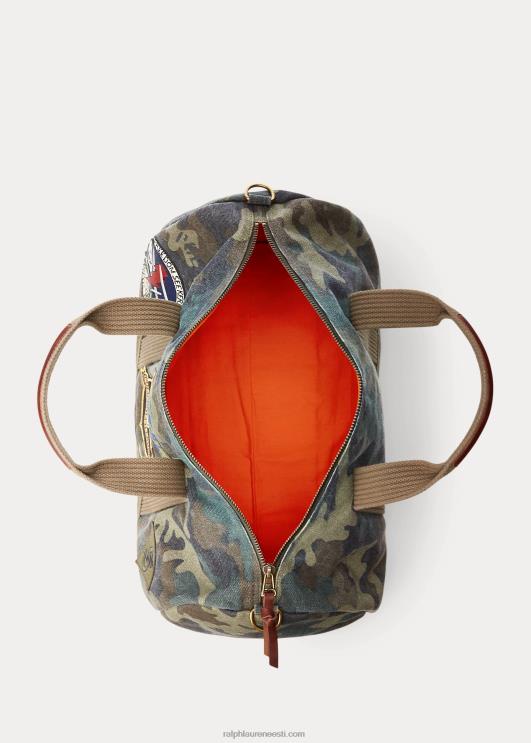 Ralph Lauren mehed tiigriplaastriga lõuendist duffel PR0V8766 camo