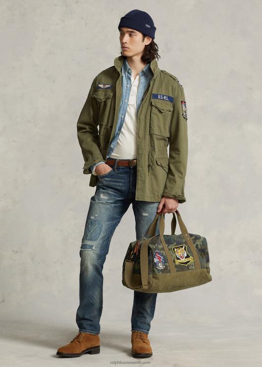 Ralph Lauren mehed tiigriplaastriga lõuendist duffel PR0V8766 camo