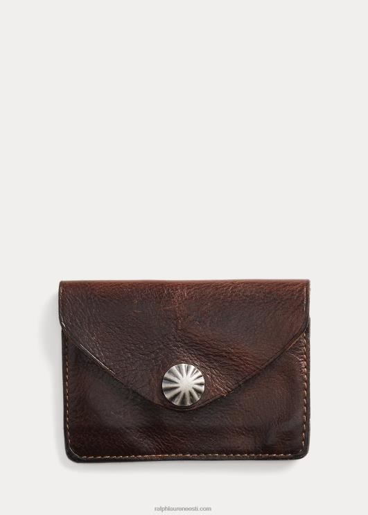 Ralph Lauren mehed nahast kaardikohver PR0V8854 tumepruun