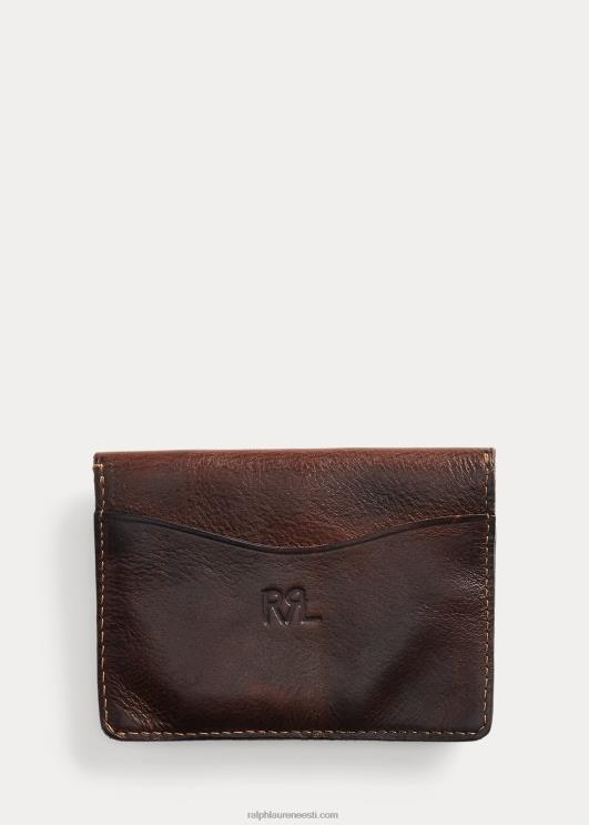 Ralph Lauren mehed nahast kaardikohver PR0V8854 tumepruun