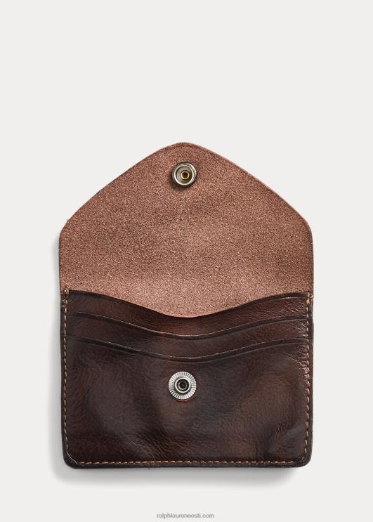 Ralph Lauren mehed nahast kaardikohver PR0V8854 tumepruun