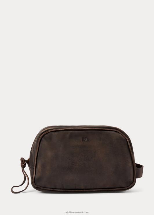 Ralph Lauren mehed nahast reisikohver PR0V8850 tumepruun