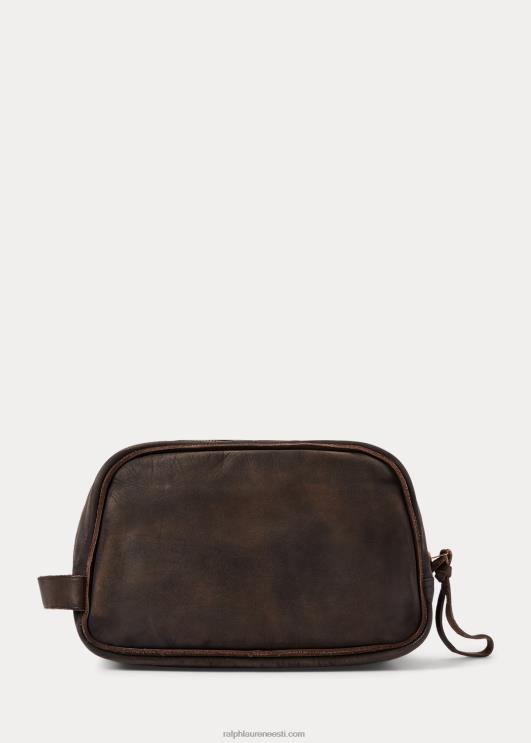 Ralph Lauren mehed nahast reisikohver PR0V8850 tumepruun