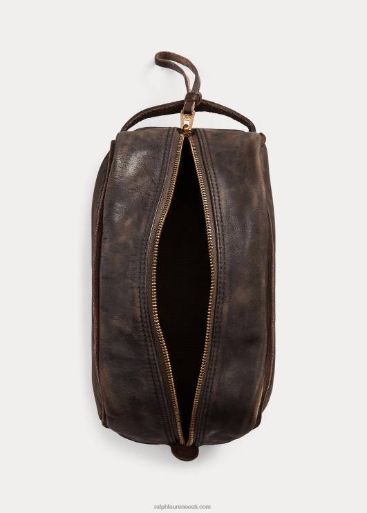 Ralph Lauren mehed nahast reisikohver PR0V8850 tumepruun