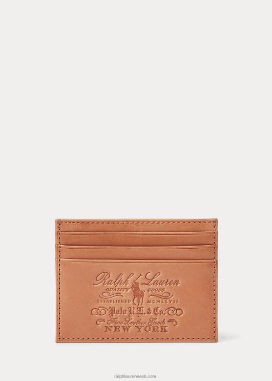 Ralph Lauren mehed pärand täistera kaardikohver PR0V2298 tan