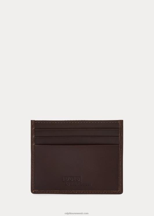 Ralph Lauren mehed ratsutamislõuendist ja nahast kaardikohver PR0V2422 Newporti merevägi