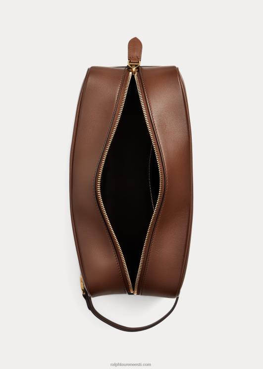 Ralph Lauren mehed welingtoni poleeritud vasikanahast reisikott PR0V8997 kastan