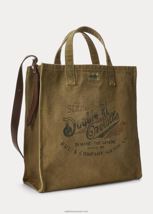 Ralph Lauren mehed logoga lõuend puusepa kandik PR0V8827 khaki