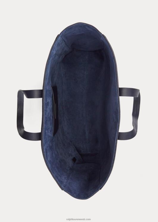 Ralph Lauren mehed monogrammiga kootud vasikanahast kott PR0V8956 mereväe esimees