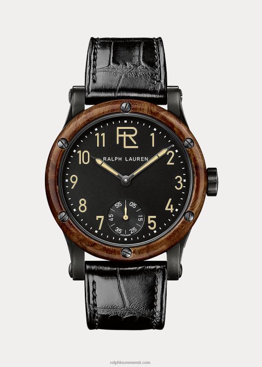 Ralph Lauren mehed 45 mm terasest PR0V2863 must numbrilaud