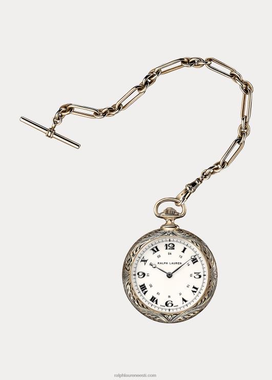 Ralph Lauren mehed 50 mm roosa kullaga taskukell PR0V2842