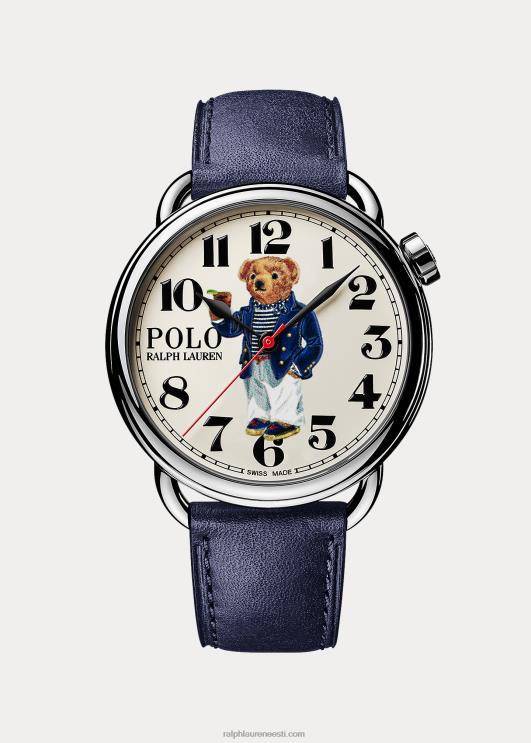 Ralph Lauren mehed karu riviera käekell PR0V2802 valge sihverplaat