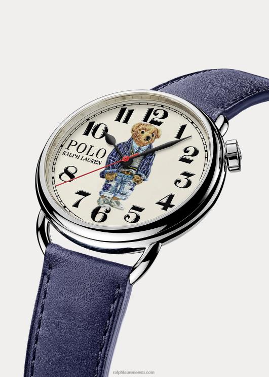 Ralph Lauren mehed kriketi polokaru 42 mm terasest käekell PR0V2801 valge sihverplaat