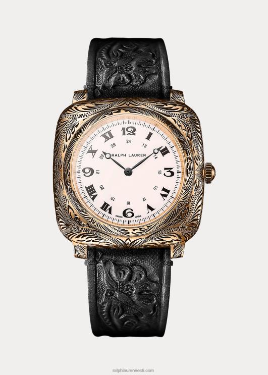 Ralph Lauren mehed padi 42 mm graveeringuga roosa kuld PR0V2840